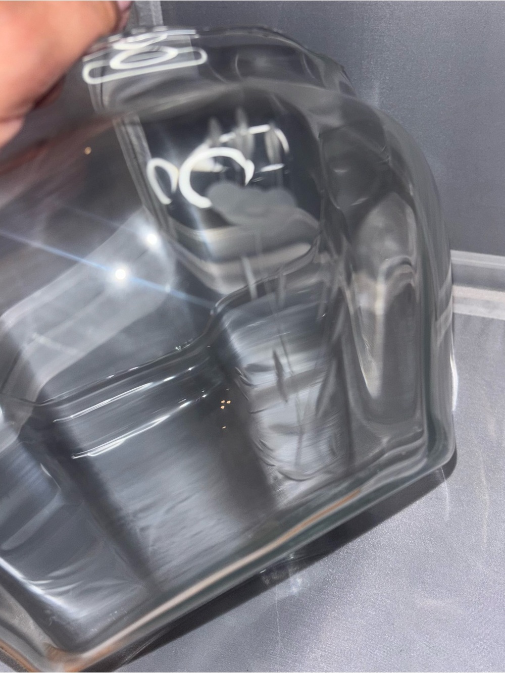 VTG Princess House Crystal 9" Salad Bowl Heritage Etched With Beveled Scalloped - Picture 6 of 9